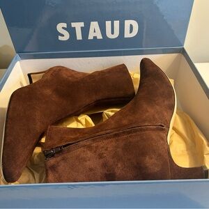 STAUD Wally Ankle Boot Mahogany